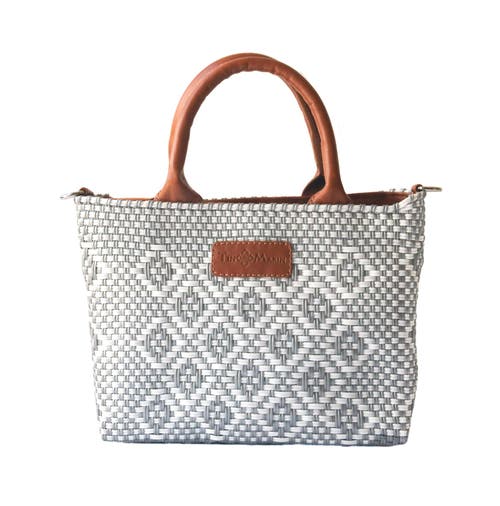 Tin Marin Gabrielle Small Woven Crossbody Bag In Gray