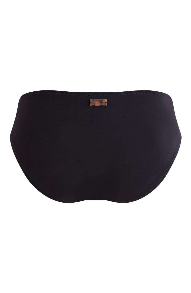 Vilebrequin Women's Solid Midi Brief Bikini Bottom, Alternate, color, Noir