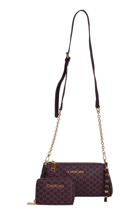 Adela Monogram Crossbody Baguette with Wallet