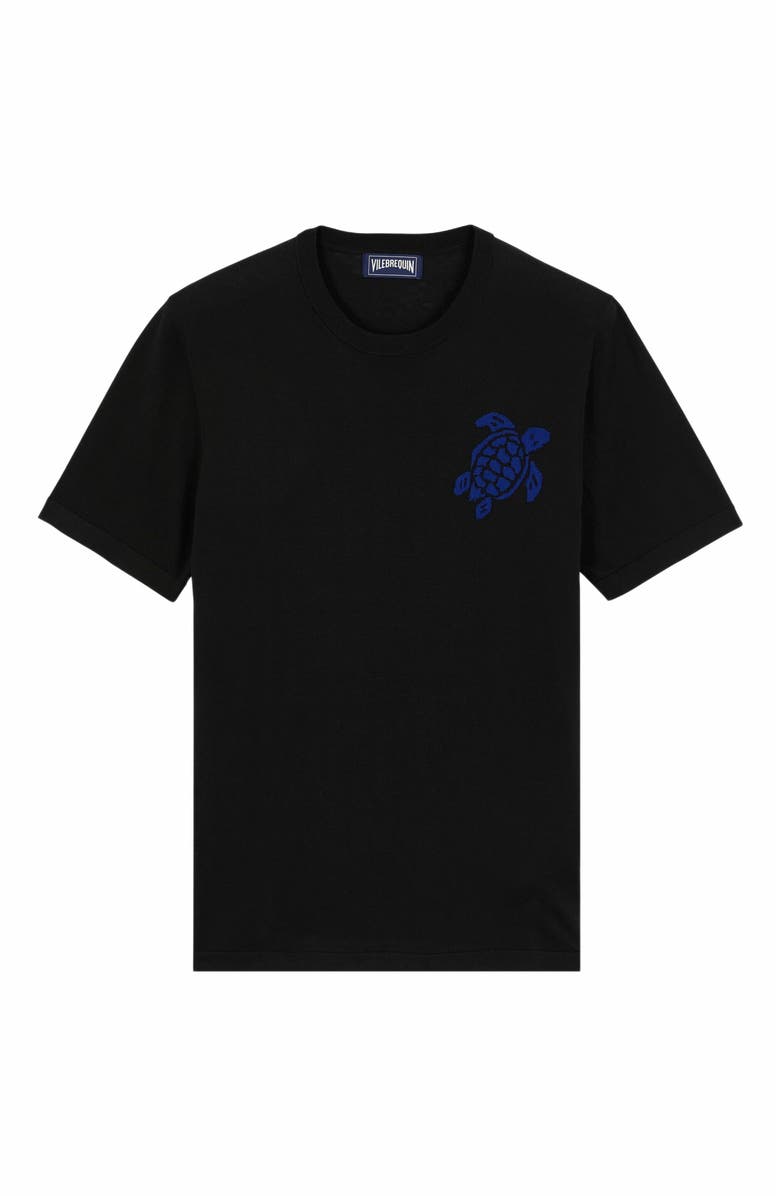 Vilebrequin Men's Jacquard Turtle Cotton T-Shirt, Main, color, 