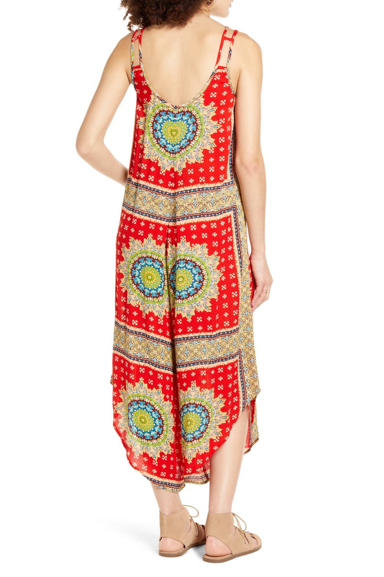 Athens Jumpsuit, Alternate, color, RED/ BEIGE
