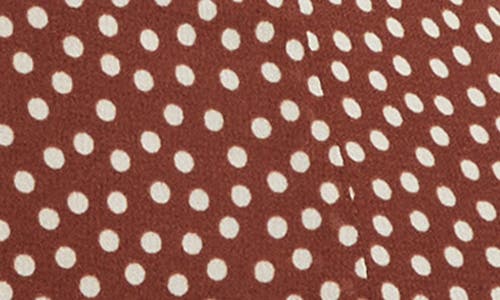 Reformation Citrus Polka Dot Lace Trim Drop Waist Sundress
