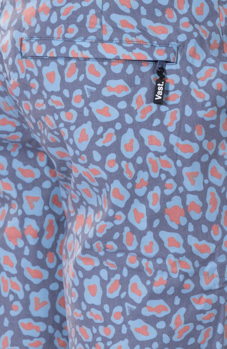 VAST Leopard Print Stretch Board Shorts, Alternate, color,