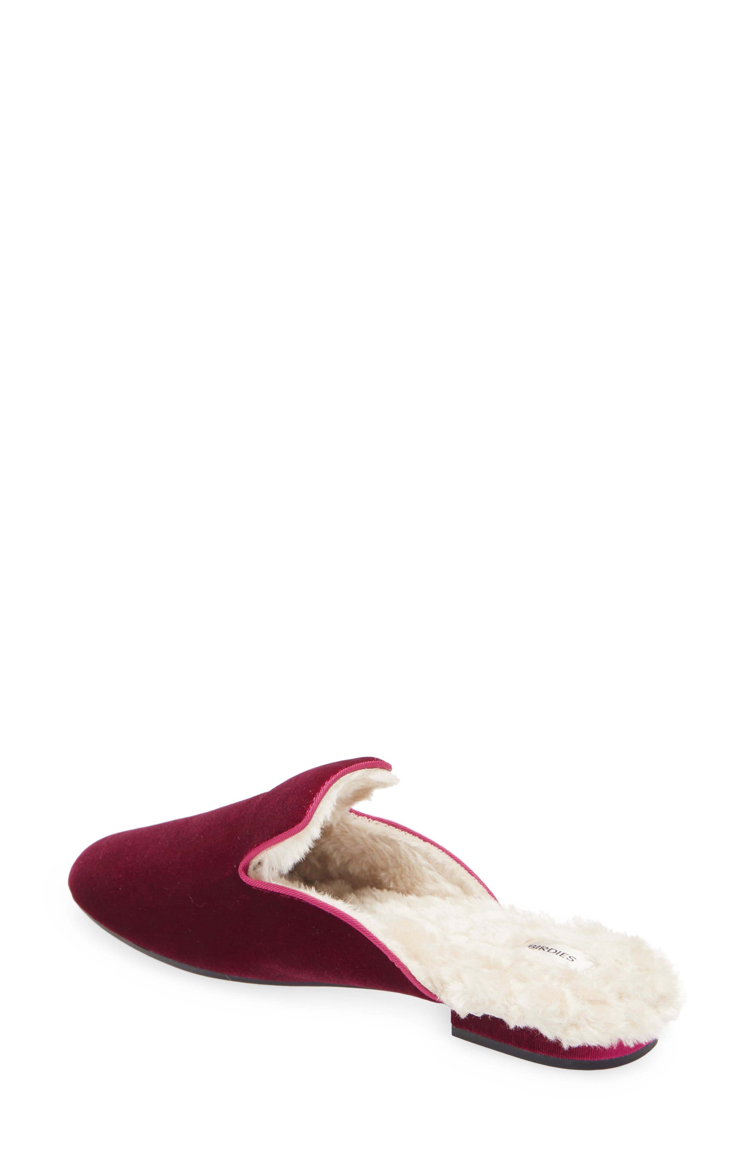 Phoebe Faux Fur Mule, Alternate, color, WILD BERRY FAUX FUR