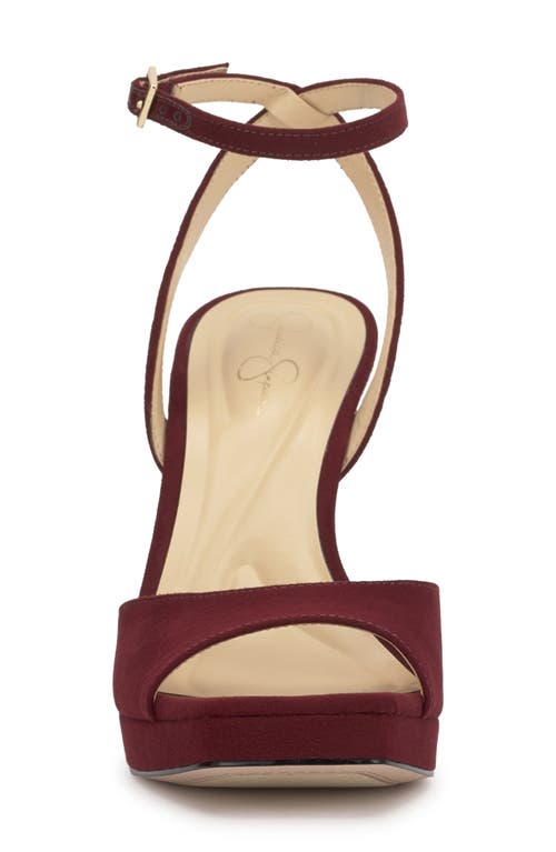 Jessica Simpson Jixte Ankle Strap Platform Sandal In Red