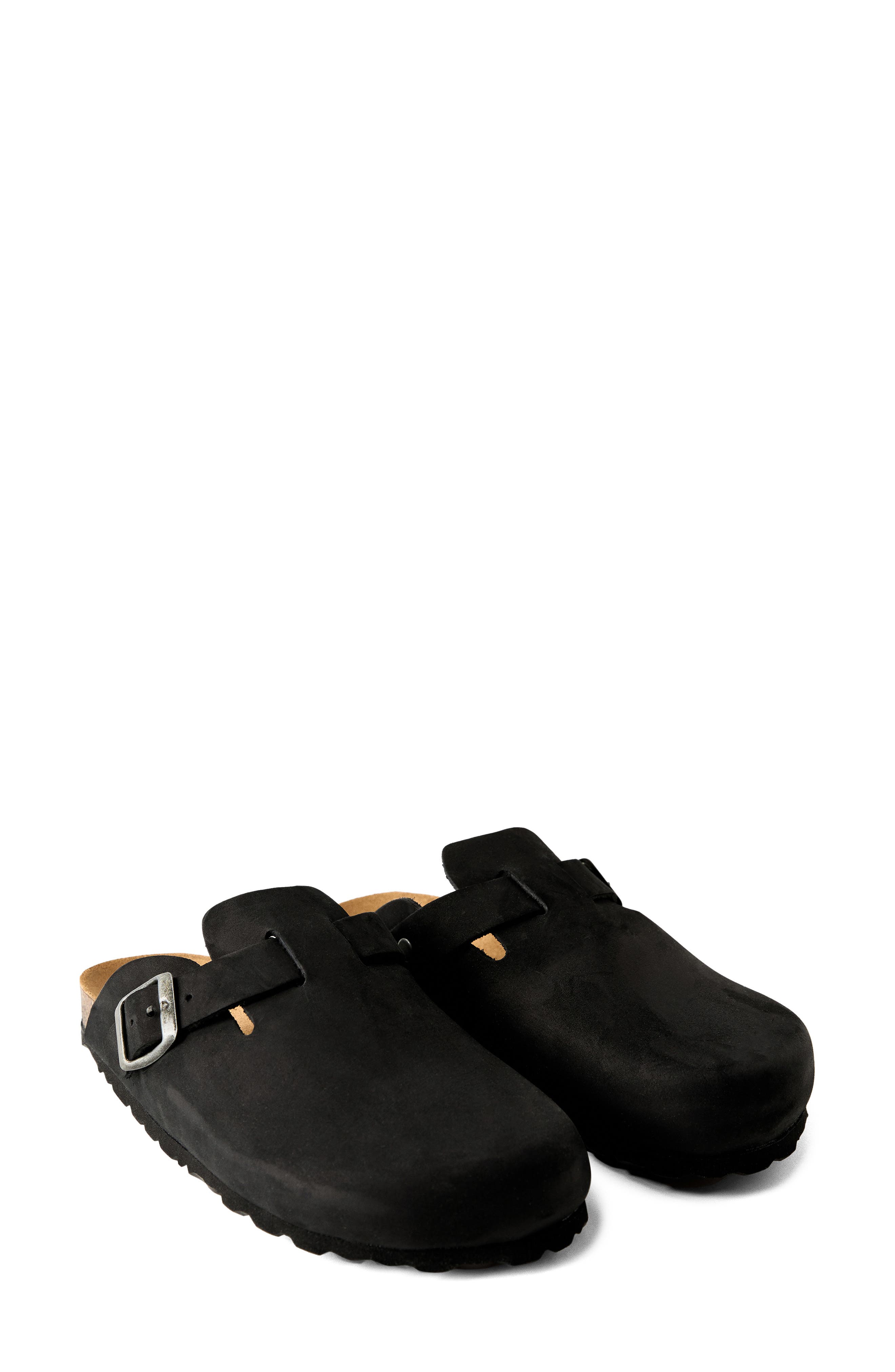 MANGO Leather Clog, Main, color, 