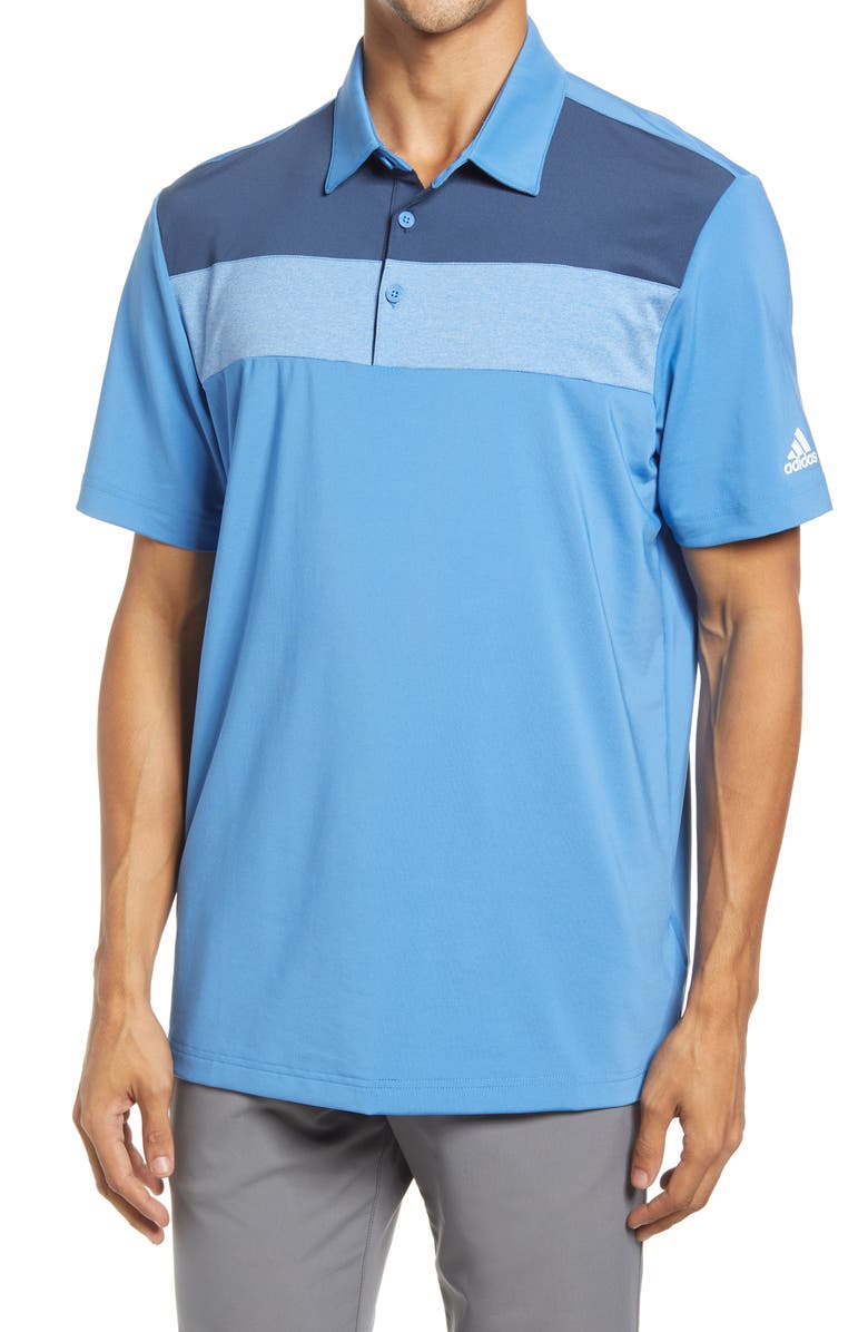 adidas Golf Men's Stretch Colorblock Polo Shirt, Main, color,