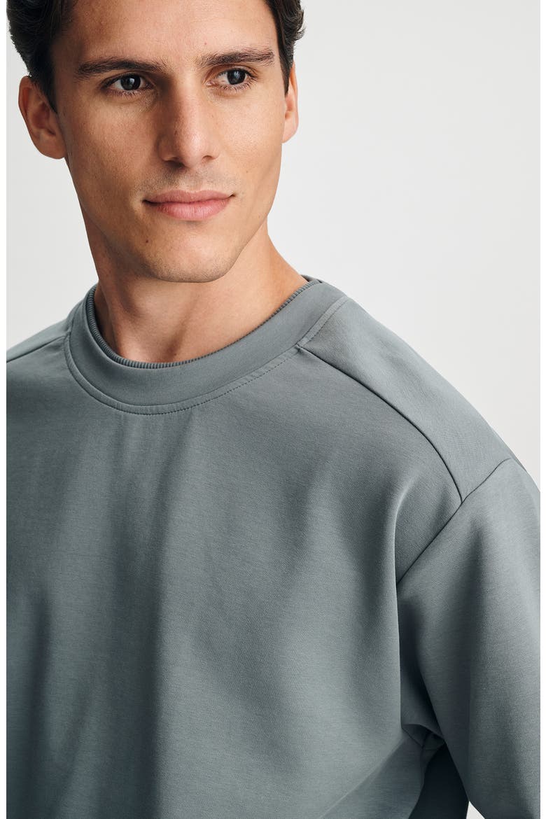 Cotton Blend Sweatshirt, Alternate, color, STORMY WEATHER