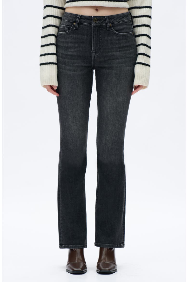 High Waist Bootcut Jeans, Main, color, VINTAGE DARK GRAY
