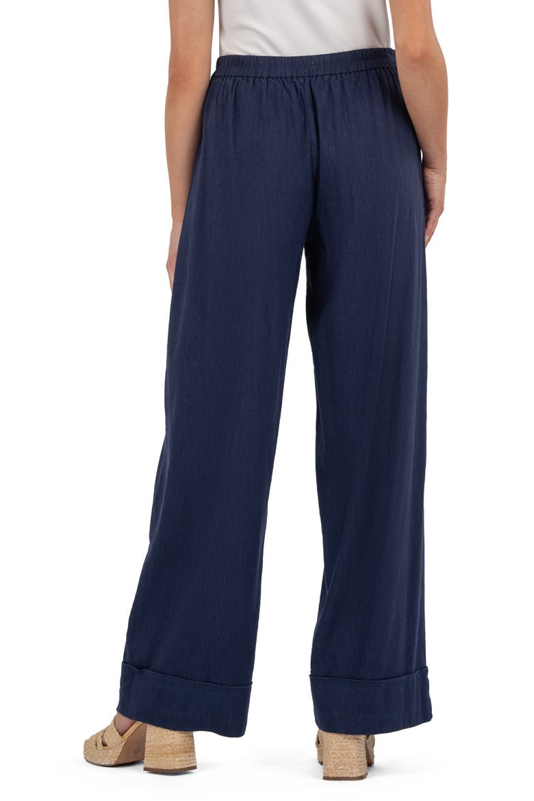 Meg High Waist Ankle Wide Leg Pants, Alternate, color, INK BLUE