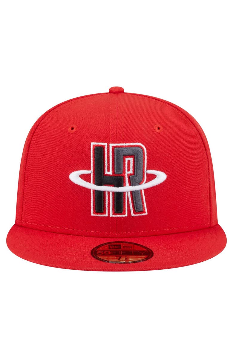 New Era Men's New Era Red Houston Rockets Deceptor 59FIFTY Fitted Hat, Alternate, color,