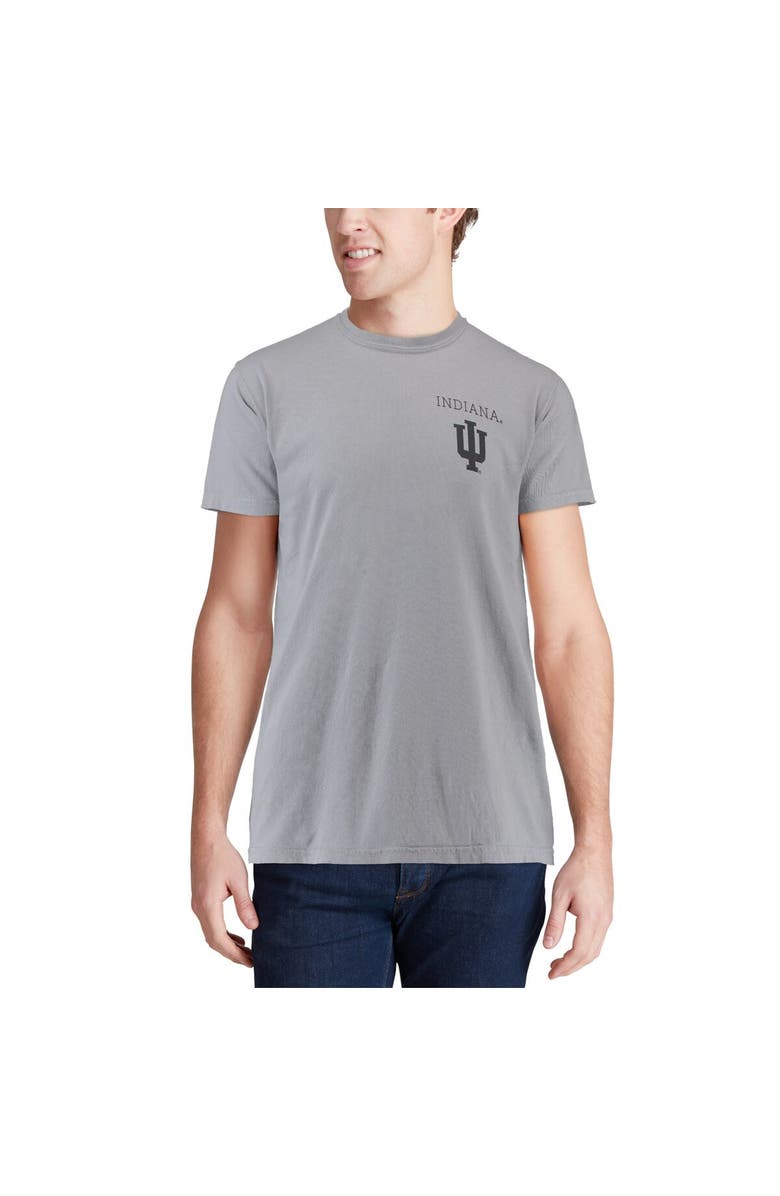 IMAGE ONE Men's Gray Indiana Hoosiers Comfort Colors Campus Scenery T-Shirt, Alternate, color, 