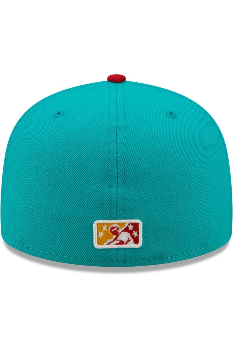 Men's New Era White/Red Veleros de Columbus Copa De La Diversion 59FIFTY Fitted Hat, Alternate, color, White