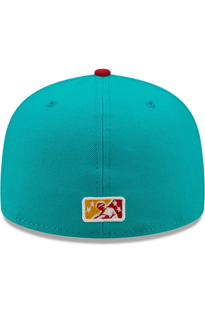 New Era Men's New Era White/Red Veleros de Columbus Copa De La Diversion 59FIFTY Fitted Hat, Alternate, color, White