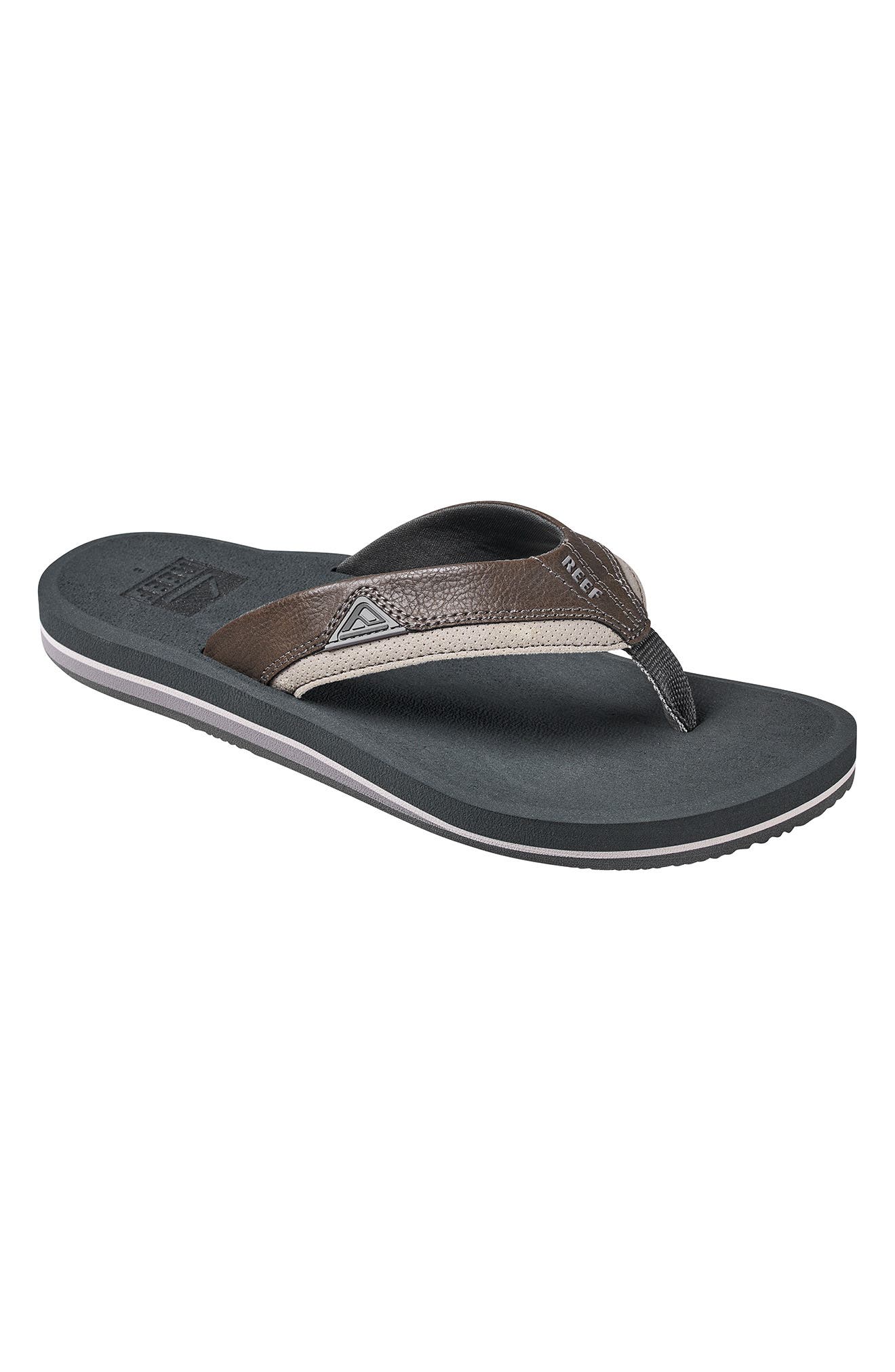 Reef Cushion Dawn Flip Flop, Main, color, Grey