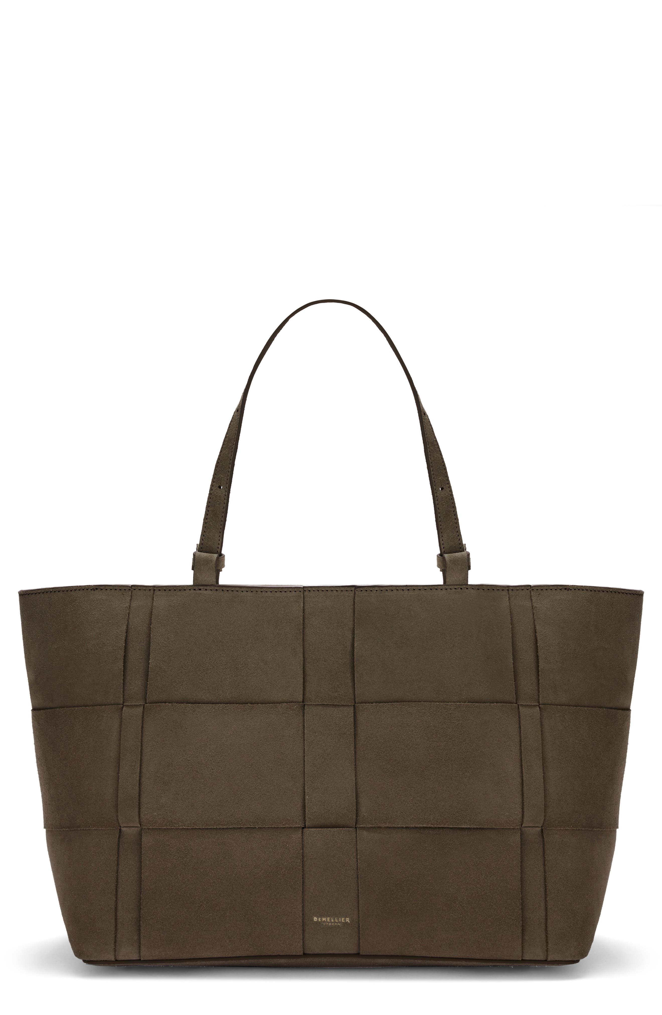 The Florence Woven Leather Tote, Main, color, HAZEL