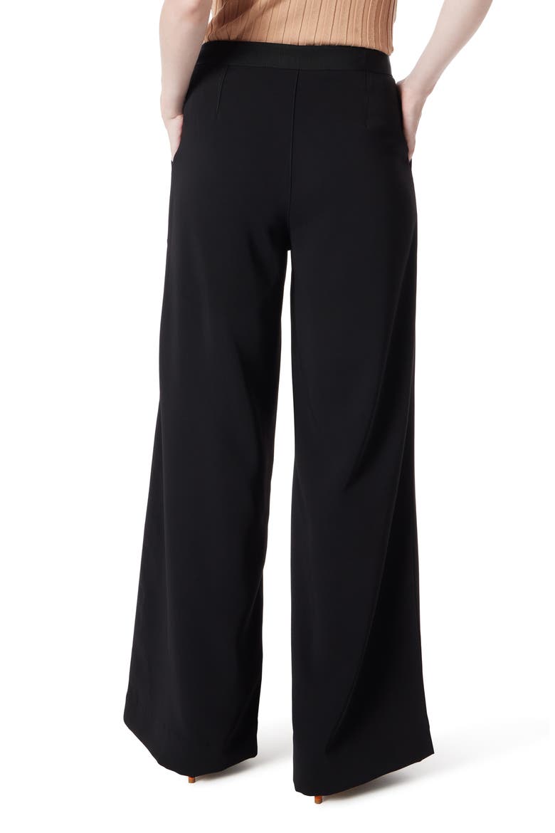 Utility Wide Leg Suiting Pants, Alternate, color, BLACK