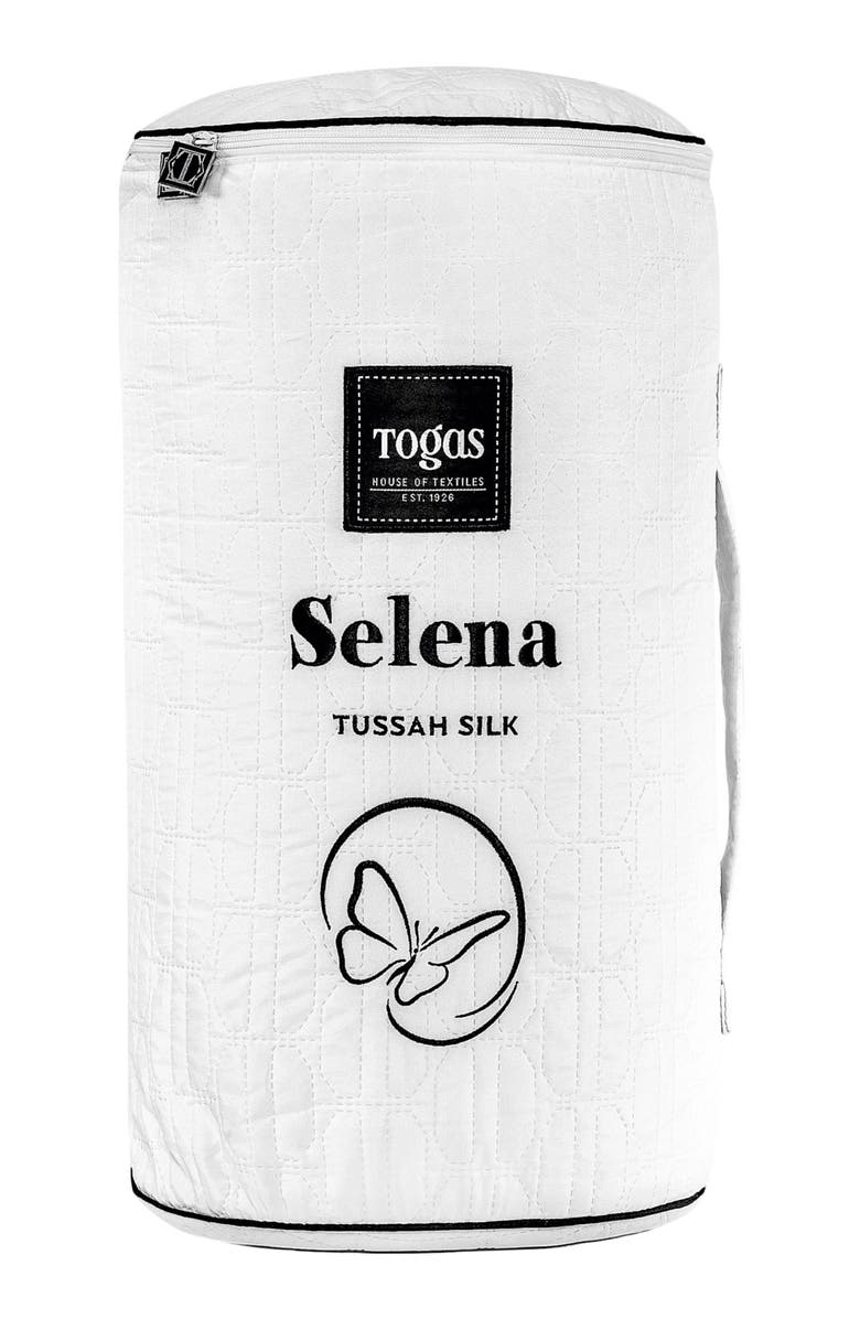 Togas Selena Tussah silk comforter, Alternate, color, White