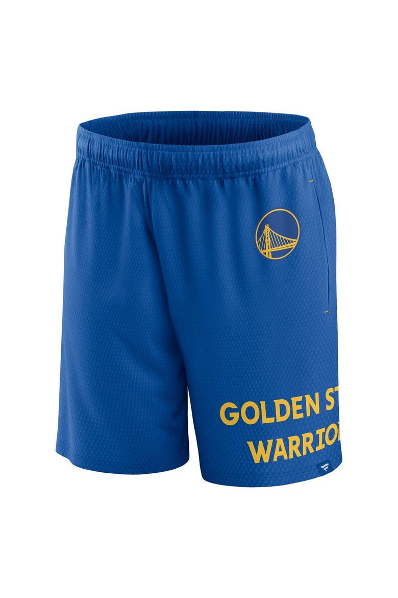 Men's Fanatics Branded Royal Golden State Warriors Free Throw Mesh Shorts, Alternate, color, Royal