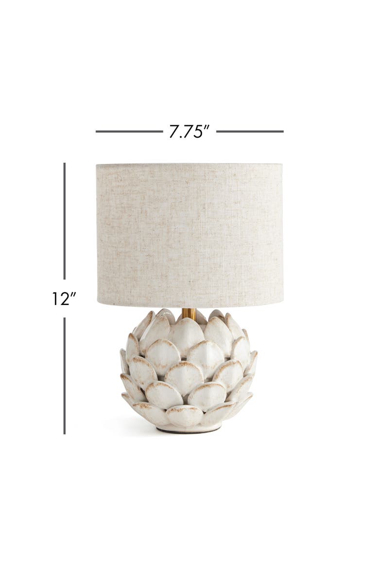 Declan Artichoke Lamp, Alternate, color, White