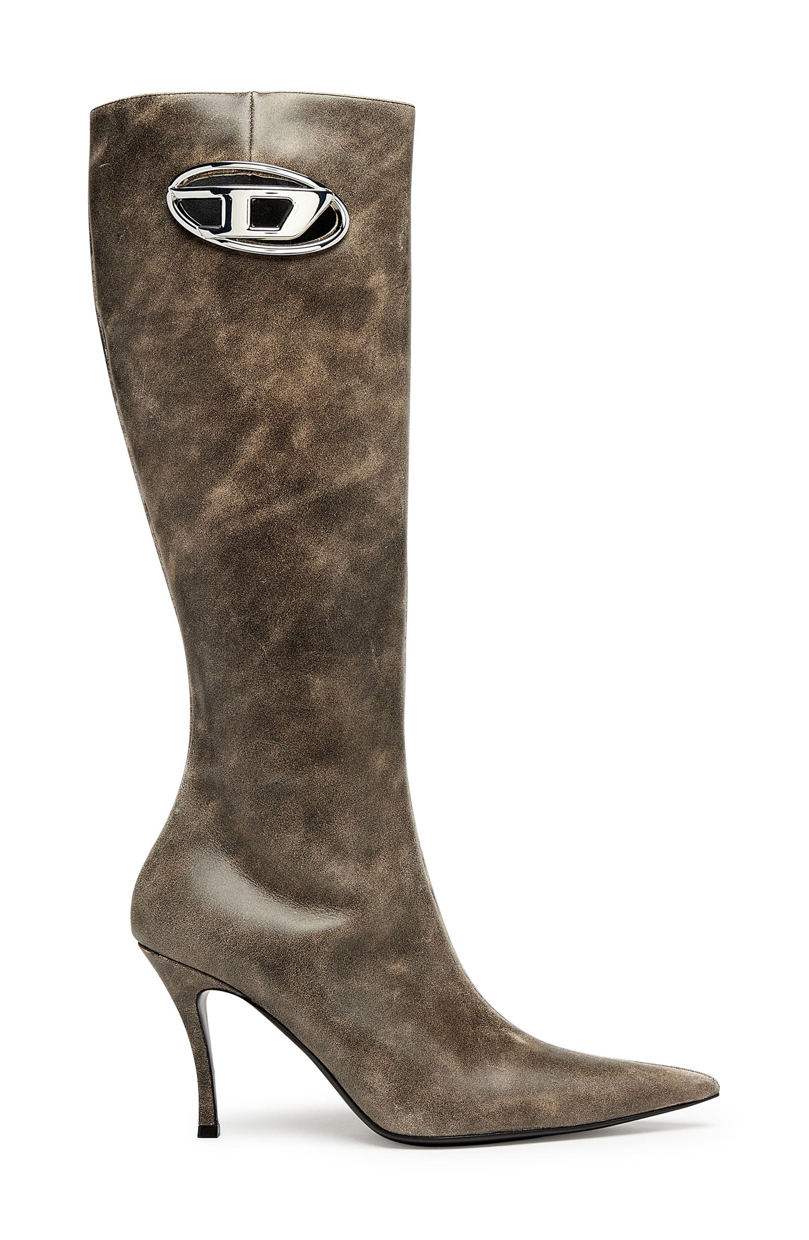 Pointed Toe Knee High Boot, Alternate, color, MEDIUM/ BROWN