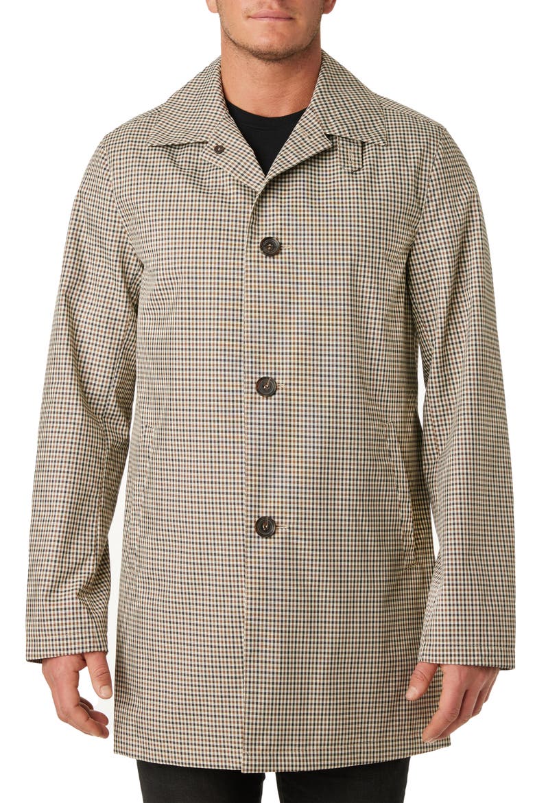 Single Breasted Trench Coat, Main, color, MULTI MINI CHECK