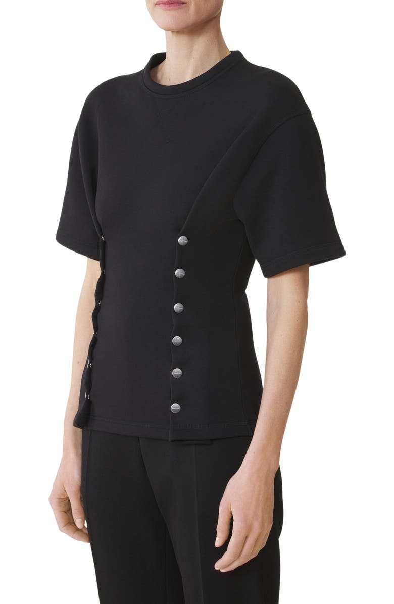 Lanvin Cotton Fleece And Cashmere T-Shirt, Alternate, color,