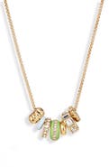 NORDSTROM RACK Stacked Enamel Charm Necklace