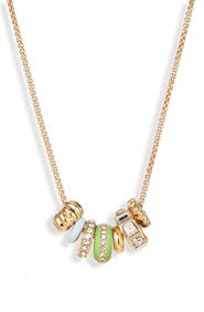 NORDSTROM RACK Stacked Enamel Charm Necklace