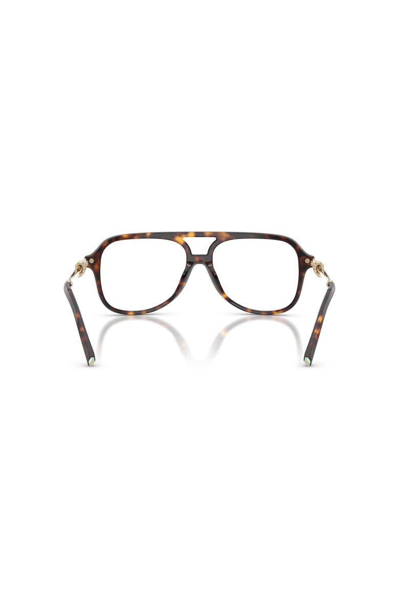 Tiffany & Co. 54mm Pilot optical glasses, Alternate, color, Tortoise