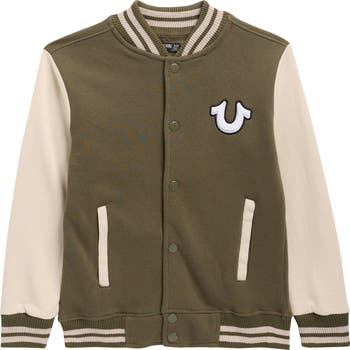 Kids' Varsity Snap Bomber Jacket