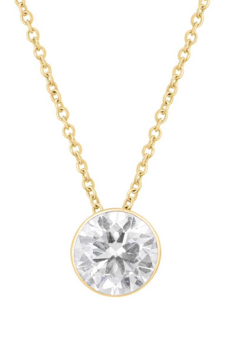 Lab-Grown Diamond Pendant Necklace, Main, color, GOLD