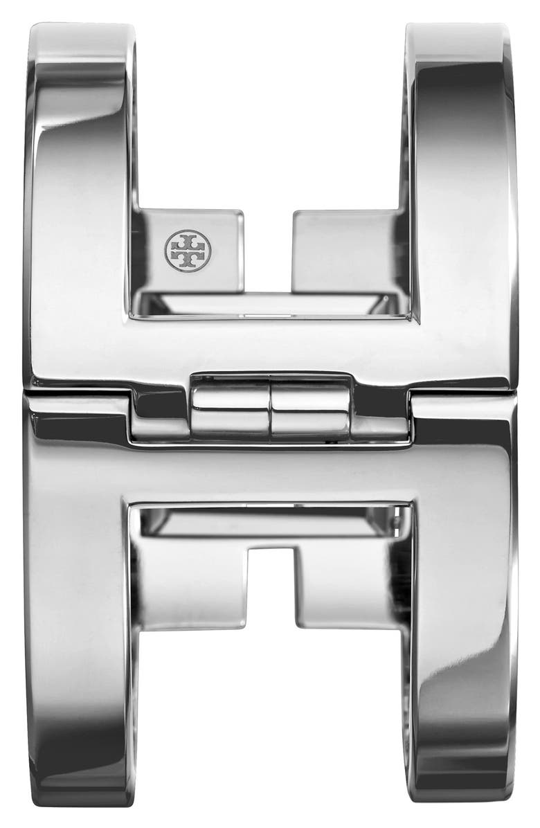 Tory Burch 'Sawyer' Square Bangle Watch, 20mm, Alternate, color, 
