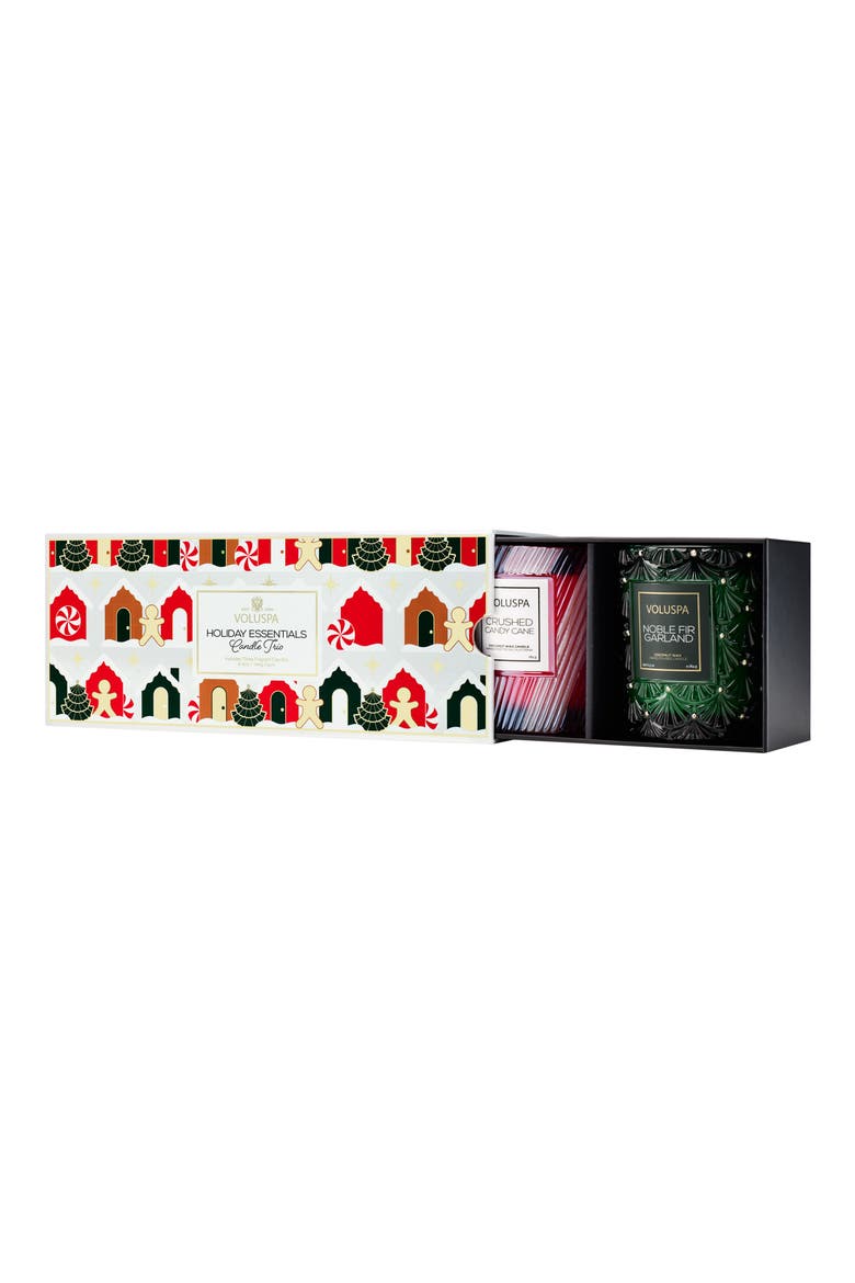 Holiday Essentials Candle Trio, Alternate, color, GREEN/ RED/ BROWN MULTI