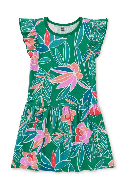 Flutter Sleeve Pocket Dress