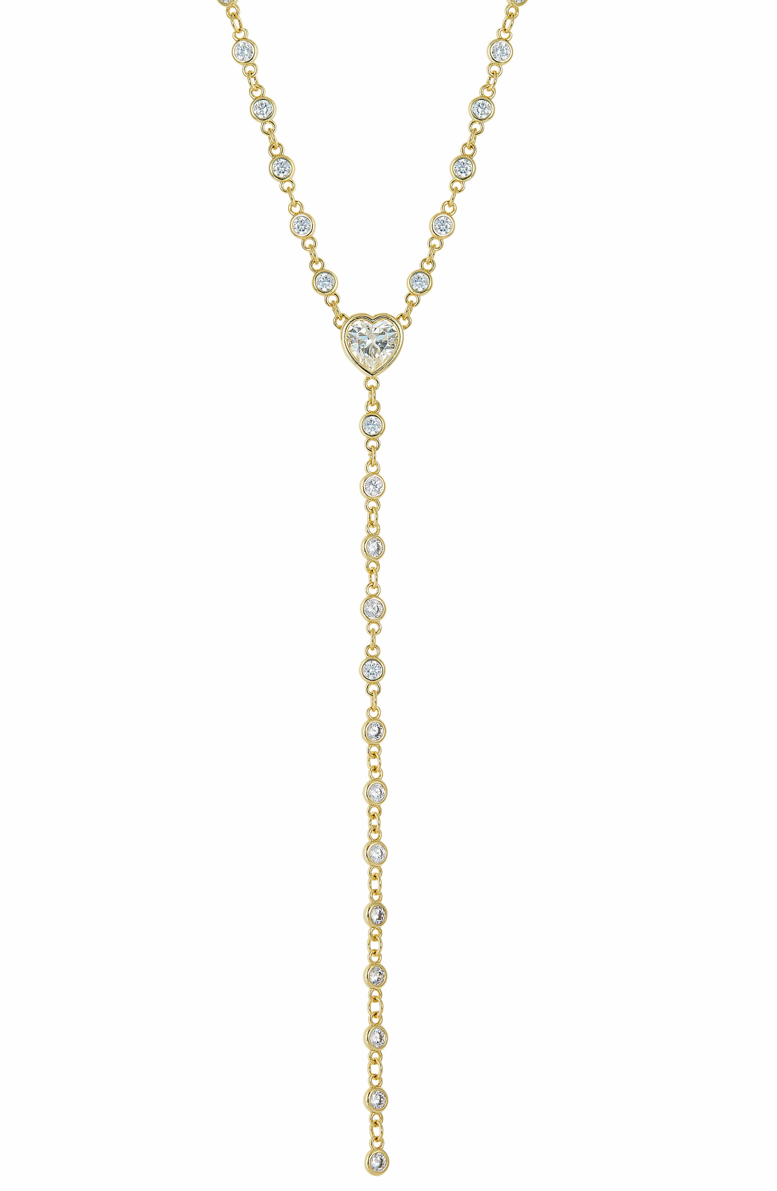 SAVVY CIE JEWELS By the Yard Cubic Zirconia Y-Necklace