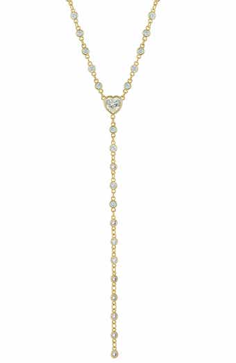 SAVVY CIE JEWELS By the Yard Cubic Zirconia Y-Necklace