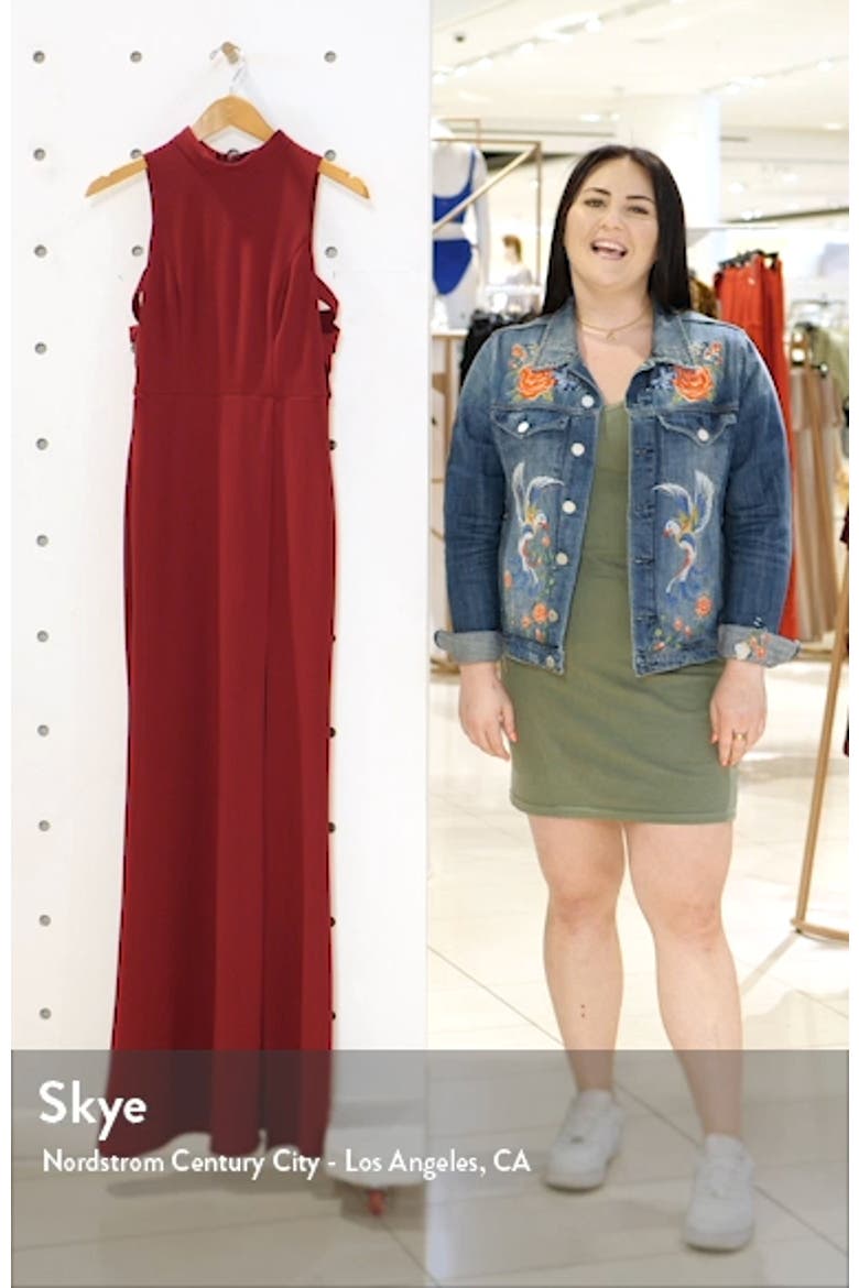 Keep on Dancing Cutout Mock Neck Gown video