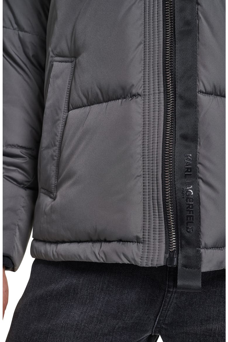Quilted Puffer Jacket, Alternate, color, GREY