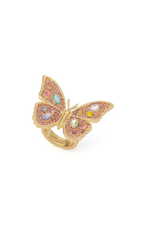 Pavé Butterfly Cocktail Ring