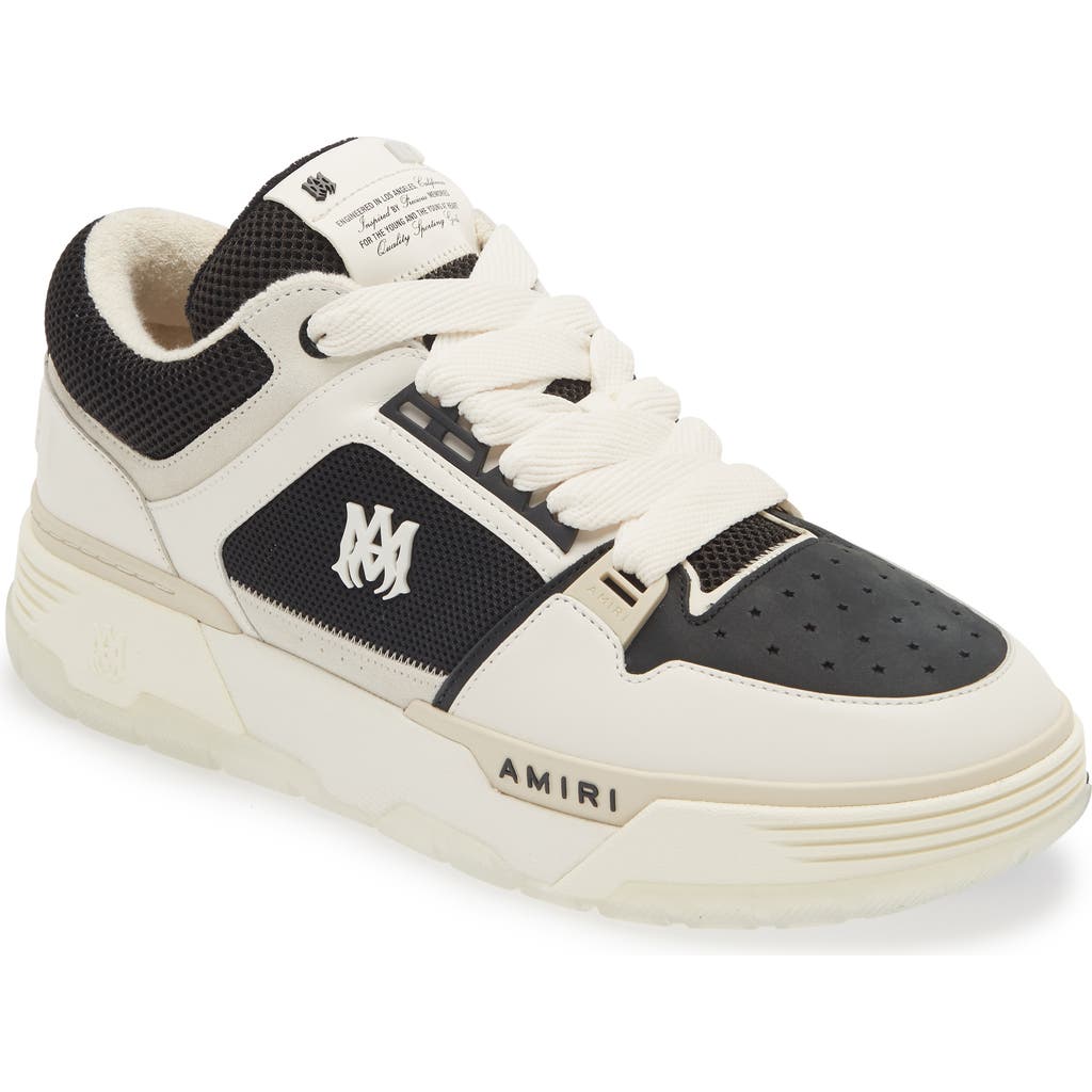 Amiri Two-tone Ma-1 Sneakers In Black And White In Black Alabasterdnu