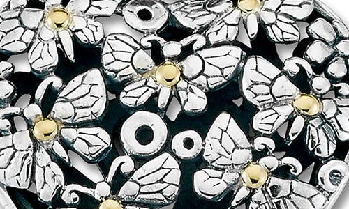 Samuel B. Floral Heart Pendant In Multi