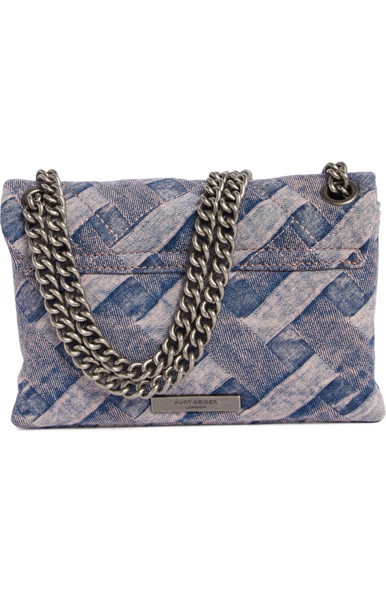 Kurt Geiger London Mini Kensington Denim Convertible Crossbody Bag, Alternate, color,