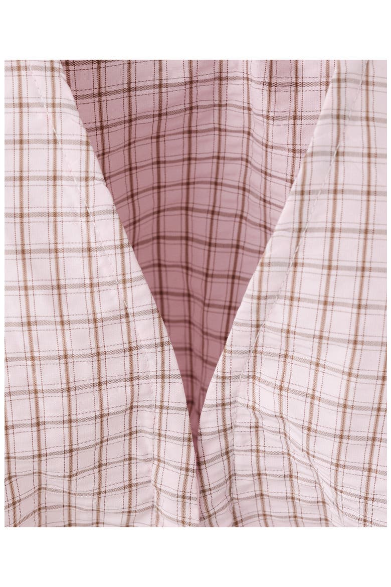 Check V-Neck Sleeveless Top, Alternate, color, PASTEL PINK