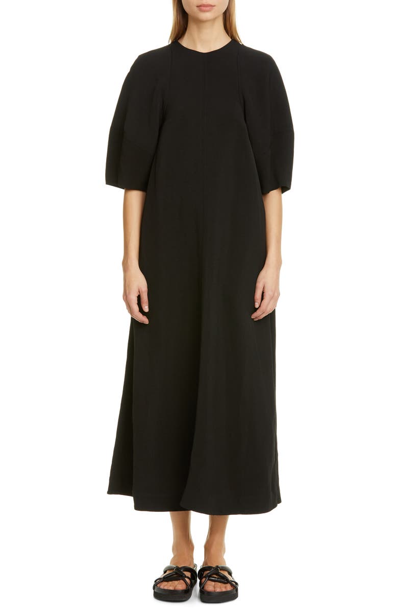 CO Puff Sleeve Midi Dress, Main, color, 