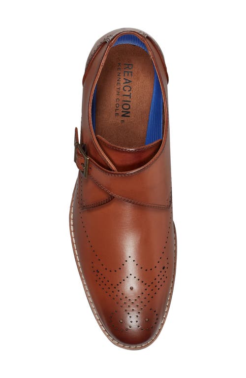 Kenneth Cole Reaction Cheer One Buckle Monk Shoe In Brown