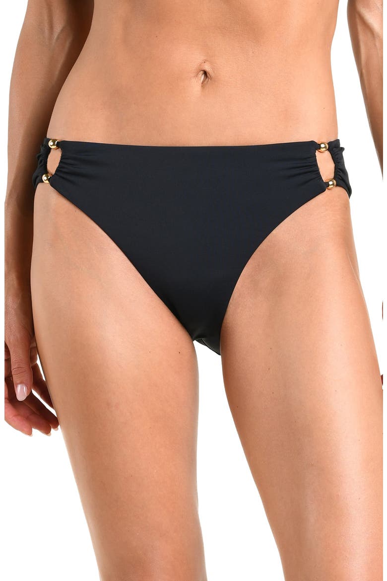 Island Goddess Hipster Bikini Bottoms, Main, color, BLACK