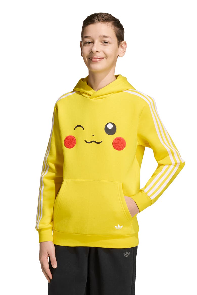 x Pokémon Kids' Pullover Hoodie, Alternate, color, YELLOW