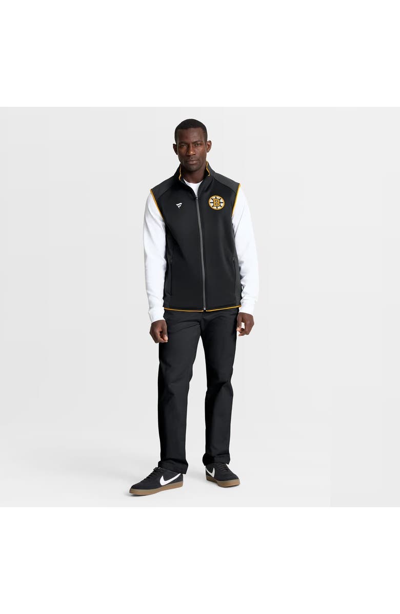 FANATICS Men's Fanatics Black Boston Bruins Authentic Pro Rink Full-Zip Vest, Alternate, color, Black