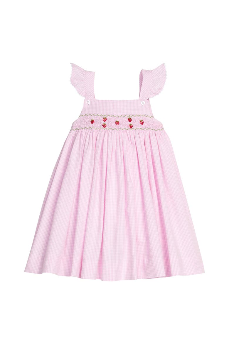 Kids' Smocked Lizzy D Dress, Main, color, Strawberries